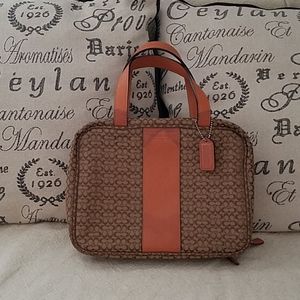 Coach vintage make up bag case travel